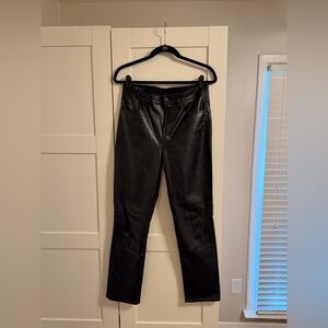 Gap Vegan Leather 5 pocket pants